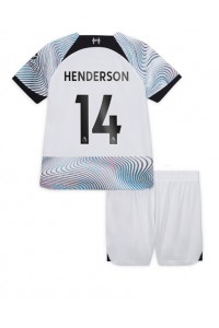 Liverpool Jordan Henderson #14 Babytruitje Uit tenue Kind 2022-23 Korte Mouw (+ Korte broeken)